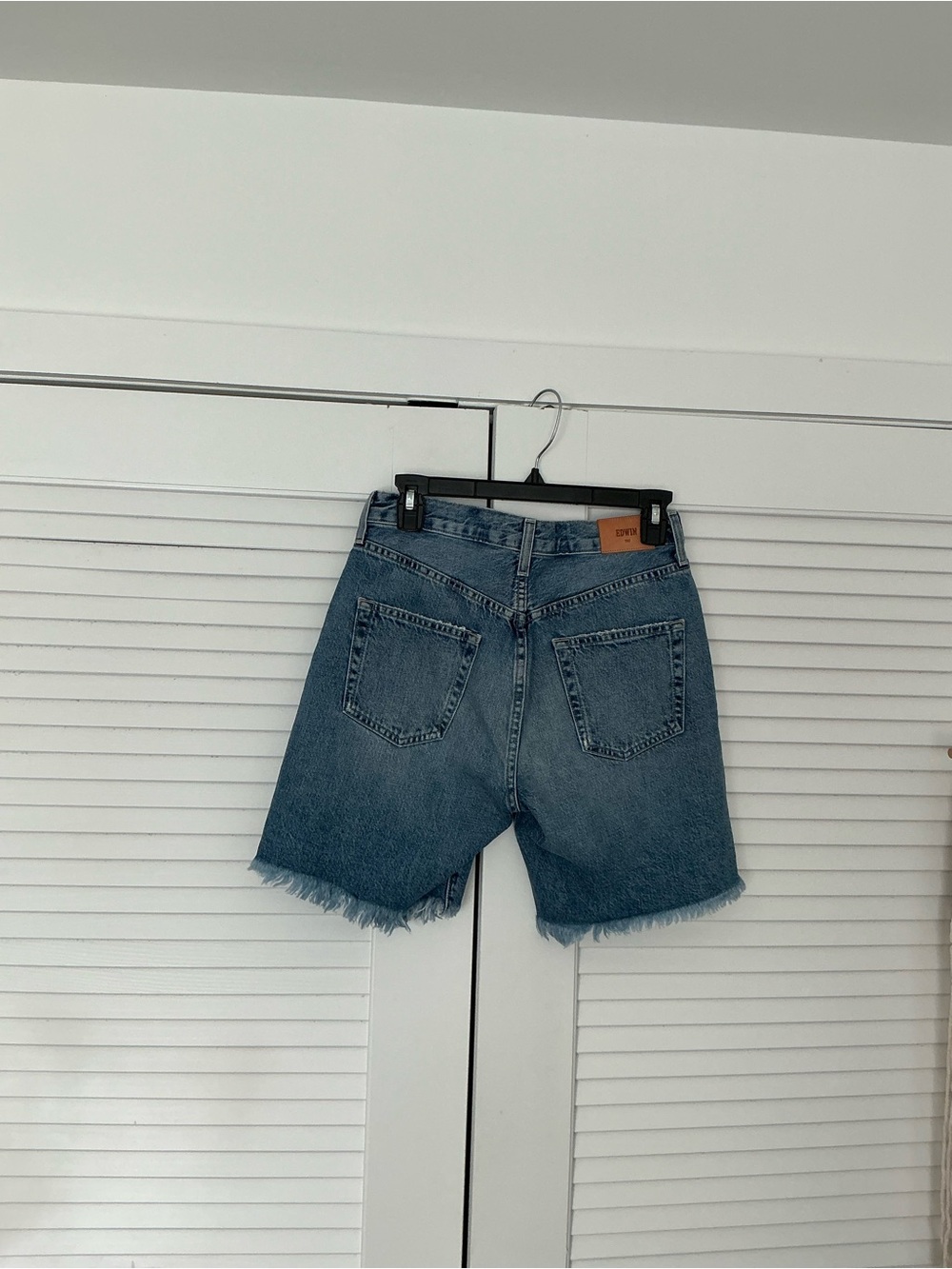 Edwin Light Blue Denim Jeans with Tag festival raw hem boho casual size 27 - Picture 3 of 12